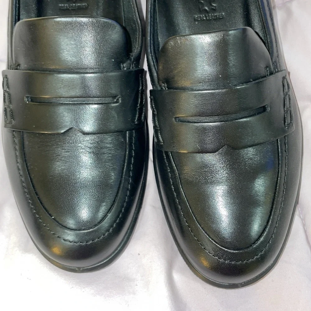 Ecco Black Leather Loafers